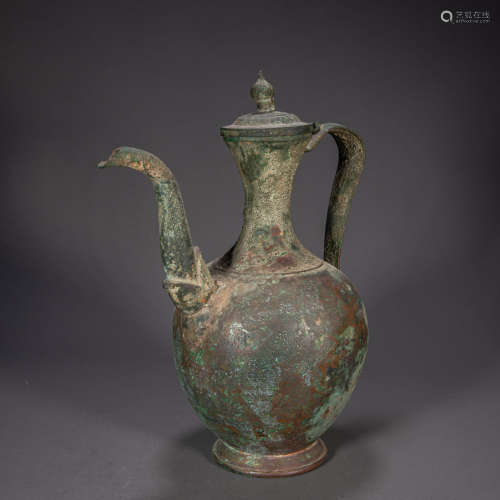 BRONZE HOLDING POT, LIAO AND JIN PERIODS, CHINA