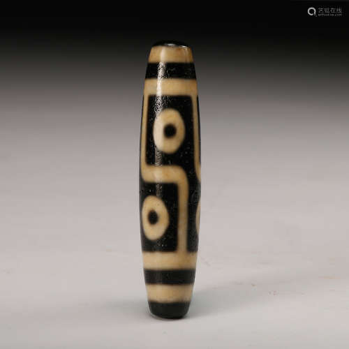 Chinese Tibetan Agate Dzi Bead