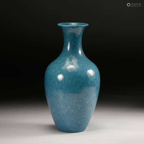 A Robin's Egg Glazed Porcelain Vase