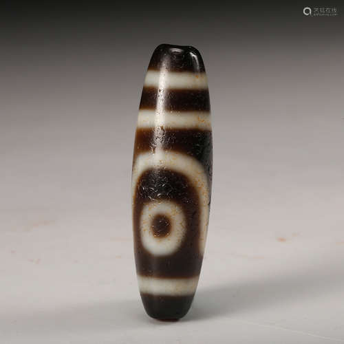 Chinese Tibetan Agate Dzi Bead