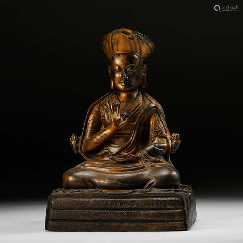 A Bronze Seated Buddha