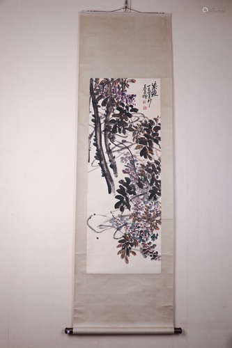 Chinese School, Ink And Color Scroll Painting