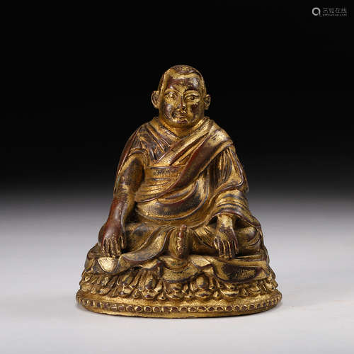 A Gilt Bronze Seated Buddha