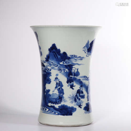 A Blue White Porcelain Vase