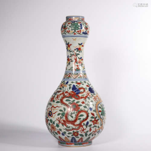 A Wucai Porcelain Vase