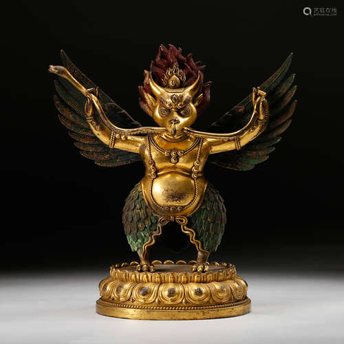 A Gilt Bronze Vajra