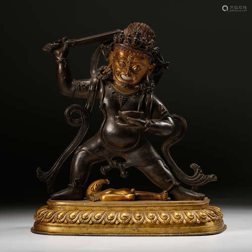 Gilt Bronze Standing Buddha