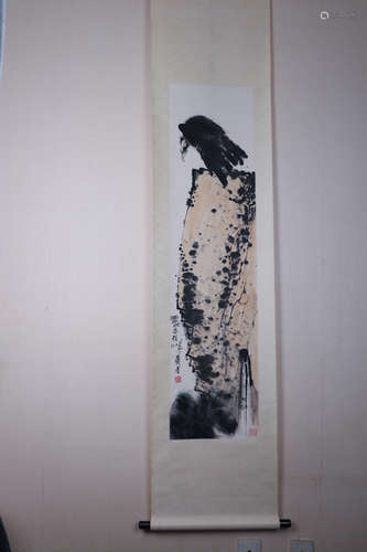 Chinese School, Ink And Color Scroll Painting