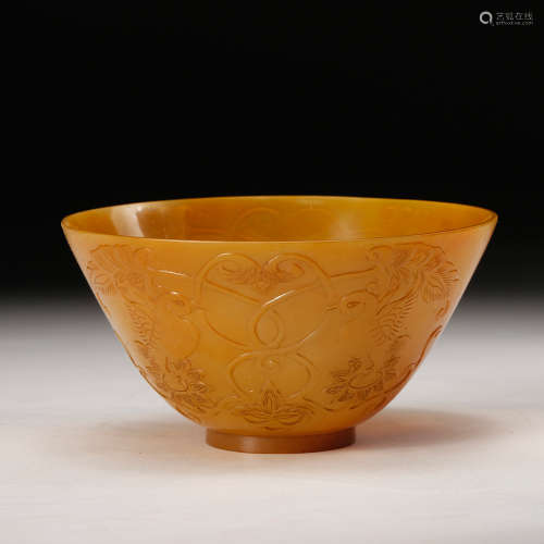 An Agate Carved Bowl