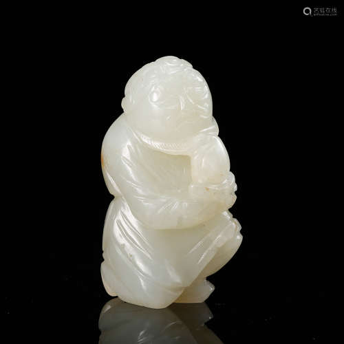 Chinese White Jade Figurine