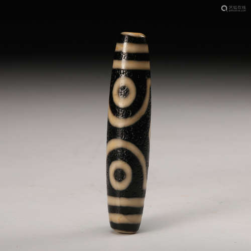 Chinese Tibetan Agate Dzi Bead