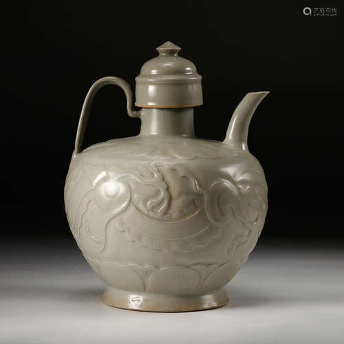 Celadon Glazed Porcelain Tea Pot