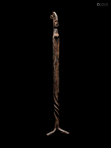 A Dogon or Bamana Ritual Implement Height 17 inches.