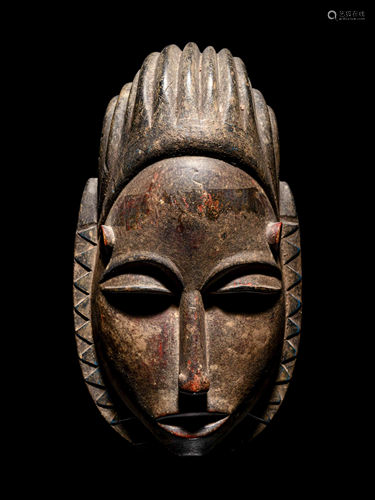 A West African Mask Height 12 inches.