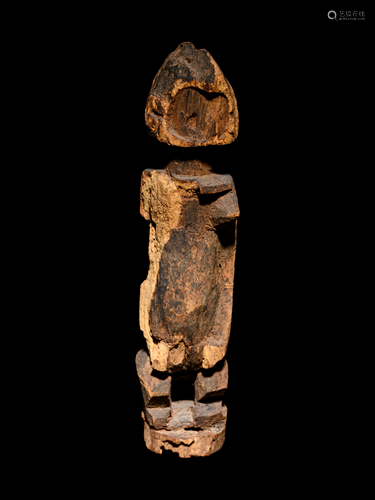 A Dogon Wood Figure Height 9 1/2 inches.