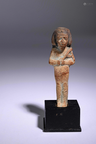 An Egyptian Terracotta Ushabti with Pigment Height 3