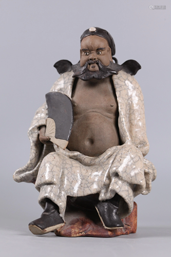 Chinese shiwan ware figure, possibly 19th c.