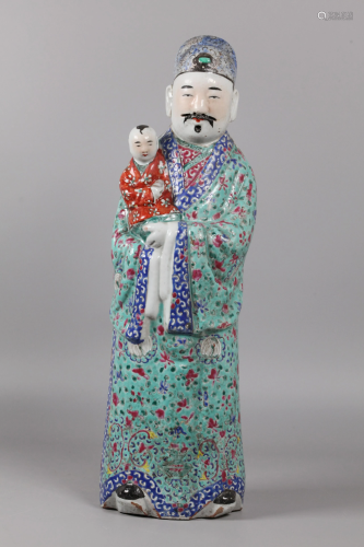 Chinese porcelain figure, possibly 19th c.