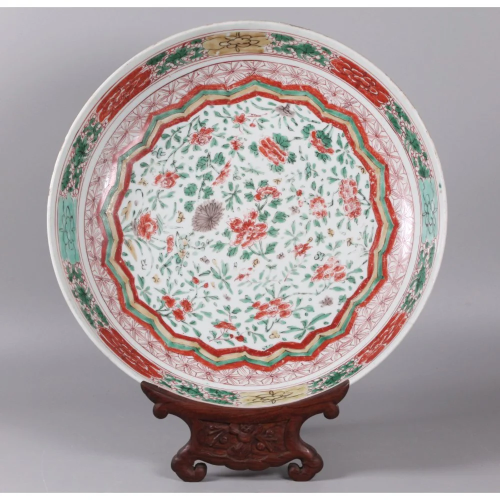 Chinese porcelain charger, possibly 18th c.