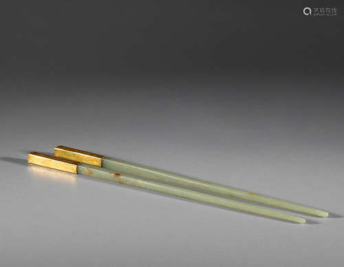 In Liao Dynasty, Qidan Wenhe Tianyu Baojin chopsticks遼代，契...
