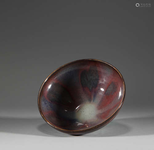 Lujun glazed bowl of Yuan Dynasty元代爐鈞釉碗