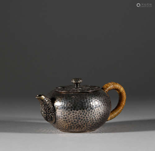 Japanese silver teapot日本純銀茶壺