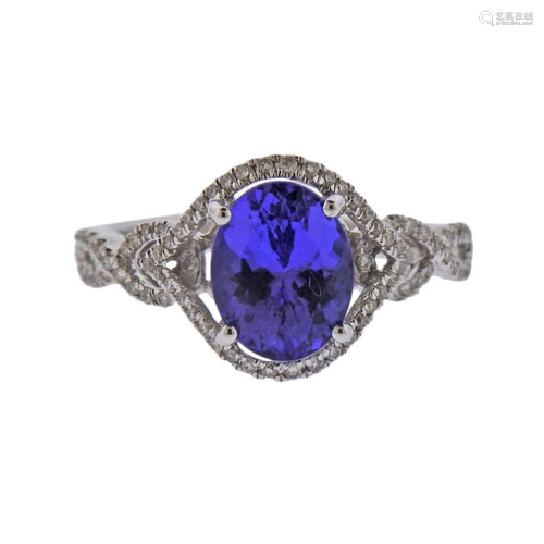 Kallati Gold Diamond Tanzanite Ring