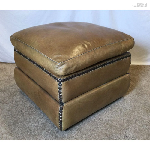 Leather Ottoman