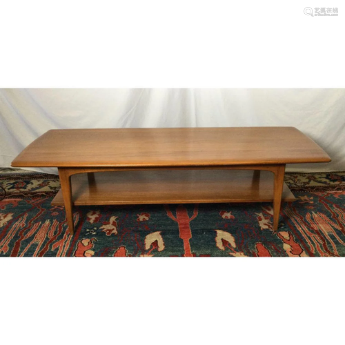 Mid Century Modern Solid Wood Coffee Table