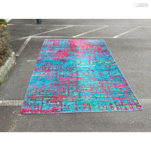 Contemporary Sari Silk Floor Rug 6x9