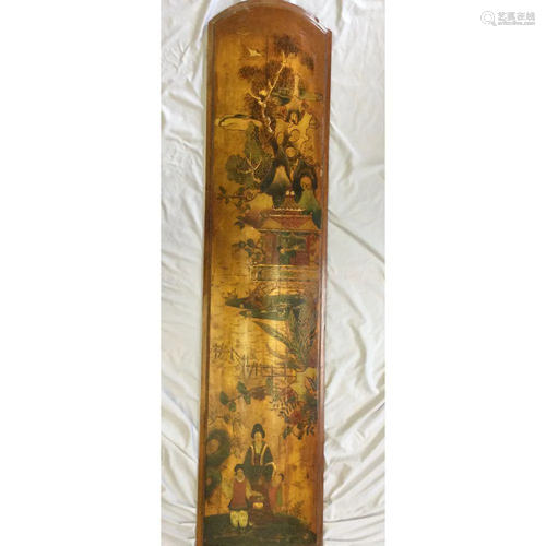 Large Wood Asian Panel