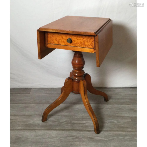 Cherry Drop Leaf Side Table