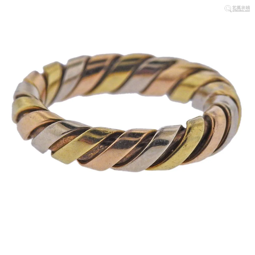 Bulgari Bvlgari 18k Gold Tubogas Ring