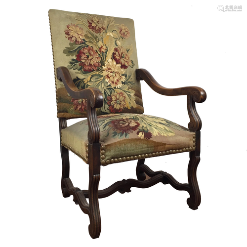 Pair of Louis XIV style armchairs