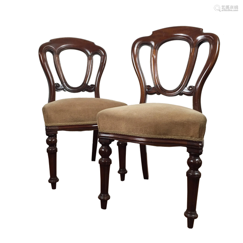 Pair of Victorian style chairs