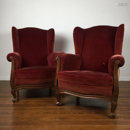 Pair of Regency style bergères