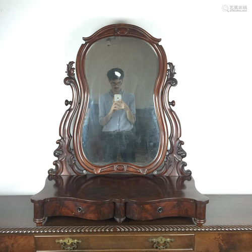 Victorian table mirror