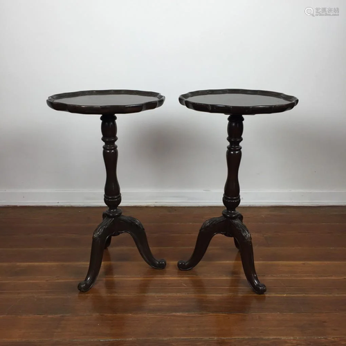 Pair of English side tables