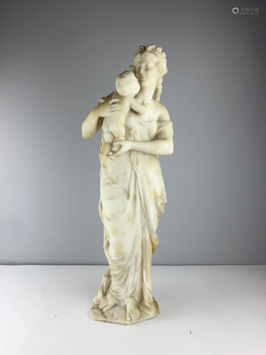 Alabaster sculpture.