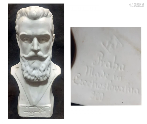 Theodor Herzl bisque figure CZ