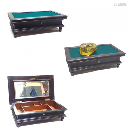 Poker chips box billiard table miniature shape