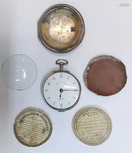 Higgs y Evans antique pocket watch NOT WORKING