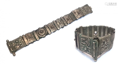 Rare antique silver bangle Medieval Byzantine ?