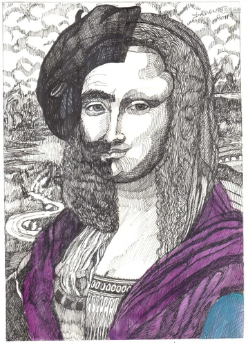 The Gioconda Mona Lisa 1 drawings 2011