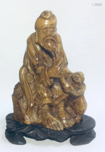 Antique chinese carved figure