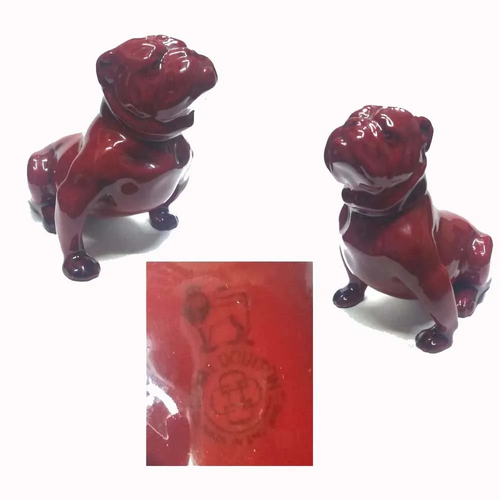 Royal Doulton Flambe bulldog 10 cm