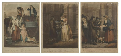 Three 19th century Criers of London coloured prints,