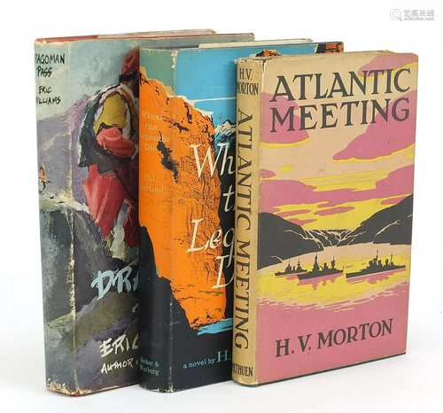 Three hardback books with dust jackets comprising