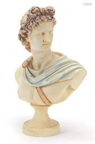 Classical bust of a Emperor, 32cm high