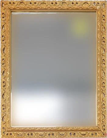 Gilt framed wall mirror with bevelled plate, 44cm x